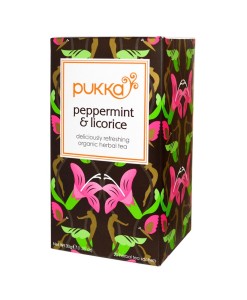 Pukka čaj Peppermint & Licorice - máta s lékořicí, bio, 20 sáčků