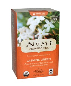 Numi Organic Tea Jasmine Green - zelený čaj s jasmínem, bio, 18 sáčků